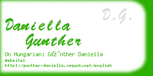 daniella gunther business card